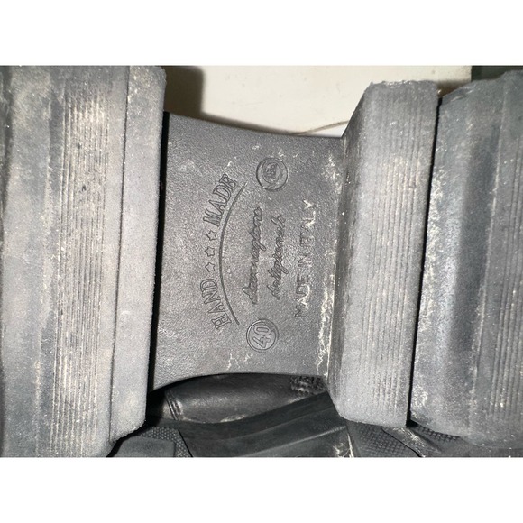 Lavorazione Artigianale womans boots black leather italian handmade goth punk 9‎ - Picture 8 of 12